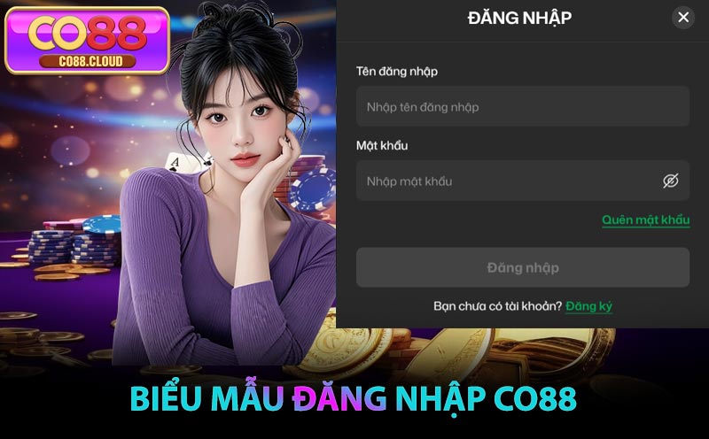Biểu mẫu đăng nhập co88